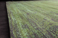 Luxe katoenen vloerkleed 240x160cm smaragdgroen oosters patroon