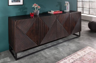 Massief dressoir CREATIVO 177 cm mangohout complex front in retro-design