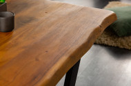 Massieve boomstam salontafel MAMMUT 110cm acacia 3,5 cm tafelblad