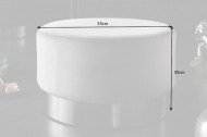 Poef fluweel grijs zilver 55 cm te gebruiken als salontafel en bijzettafel