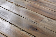 Retro eettafel SCORPION 160 cm acacia bruin verweerde haarspeldpoten
