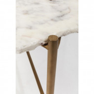 Salontafel Piedra Marmer wit 76 x 72 cm