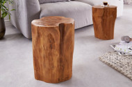 Stevige bijzettafel TEAK 40 cm teak hout