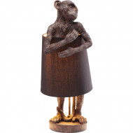 Tafellamp Animal Monkey Bruin Zwart