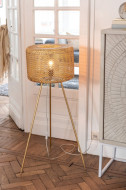 Vloerlamp Metaal goud Driepoten