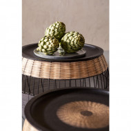 Bijzettafel African Drums (2 / Set) Zwart
