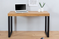 Bureau Eiken 120 cm eiken vintage met metalen frame