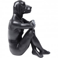 Decoratie beeld gangster hond zwart