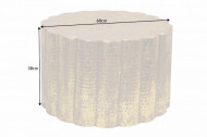 design handgemaakte Salontafel bladgoud look 60cm