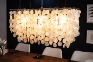 Design hanglamp SHELL 80cm schelplamp parelmoer