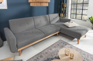 Design loungebank SKAGEN 265 cm antraciet Scandinavisch design loungebank met slaap functie.lounge gedeelte aan beide zijde op te monteren.