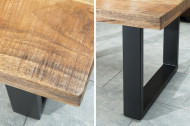 Design salontafel IRON 100cm mangohout ijzer industrieel design