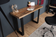 Design sidetable bureau tafel IRON CRAFT 115 cm mangohout ijzeren