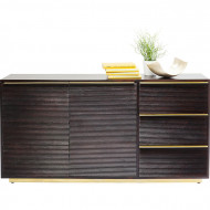 Dressoir massiefhout 3 Laden 2 deuren 150cm