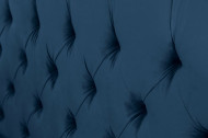 Elegant fluweelstof donkerblauw bed PARIS 160x200cm