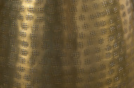 Elegante vaas ORIENT 50cm goud in gehamerd rasterpatroon