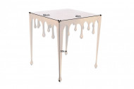 Extravagante salontafel LQUID LINE L 46 cm goud druppelvormig design