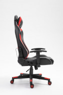Gamingstoel Rood/zwart met LED