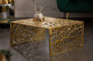 Handgemaakte salontafel Gold 60cm aluminium goud in gap design