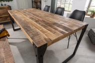 Industrieel Eettafel Massief mangohout industrieel design eettafel 160 cm