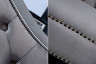Long Chair Chesterfield bank in fluwelen stof