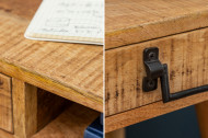 Massief bureau RETRO 120 cm mangohouten met lade