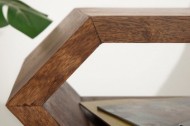 Massieve bijzettafel Sheesham Stone-tafel in nachtkastje of zeskantige bijzettafel