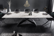 Moderne keramische eettafel PROMETHEUS 180-220-260cm uitschuifbaar marmerlook Leverbaar in Oktober