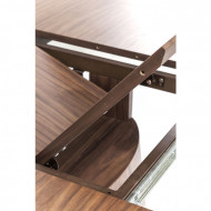 Ovaal uitschuifbare eettafel Walnootkleur 200 cm (50) x110cm