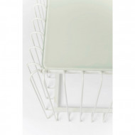 Salontafel Draad Rechthoek Wit 115x57cm