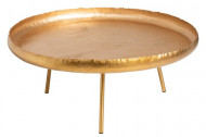 Salontafel Rond Metaal Goud 83,5cm