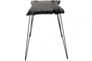 Sidetable zwart Sparhout Onregelmatig 90 cm