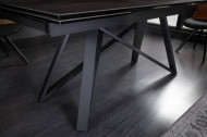Uitschuifbare eettafel ATLAS 180-220-260cm keramiek blad in lava-look