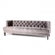 Bank Vogue - grijs velvet 215cm