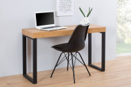 Bureau Eiken 120 cm eiken vintage met metalen frame