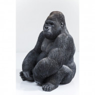 Deco Object Monkey Gorilla Side XL Zwart H76cm