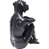 Decoratie beeld gangster hond zwart