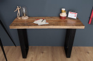 Design sidetable bureau tafel IRON CRAFT 115 cm mangohout ijzeren