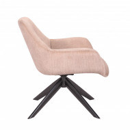 Draaistoel Ribfluweel Beige