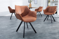 Eetkamer Stoelen Antiek Bruin THE DUTCH RETRO met armleuningen