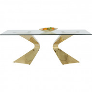 Eettafel Gloria Goud 200x100cm
