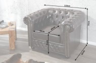 Elegante Chesterfield Coffee bruine fauteuil met knoopsluiting