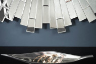 Elegante design wandspiegel MOSAIK 90 cm rond in mozaïekstijl