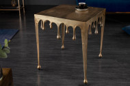 Extravagante salontafel LIQUID LINE L 46 cm goud druppelvormig design