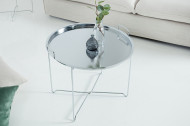 Filigraan salontafel MARRAKESCH 56 cm zilveren dienbladtafel Afneembaar tafelblad