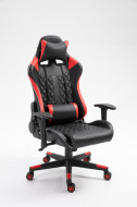 Gamingstoel Rood/zwart met LED