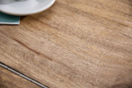 Handgemaakte salontafel 60cm zilver mangohout met opbergruimte