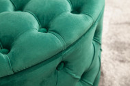 Hocker gecapitonneerd met opbergruimte Smaragdgroen 75 cm