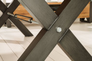 Industriële eettafel THOR 240 cm naturel wild eiken geoliede houten tafel