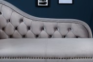 Long Chair Chesterfield bank in fluwelen stof